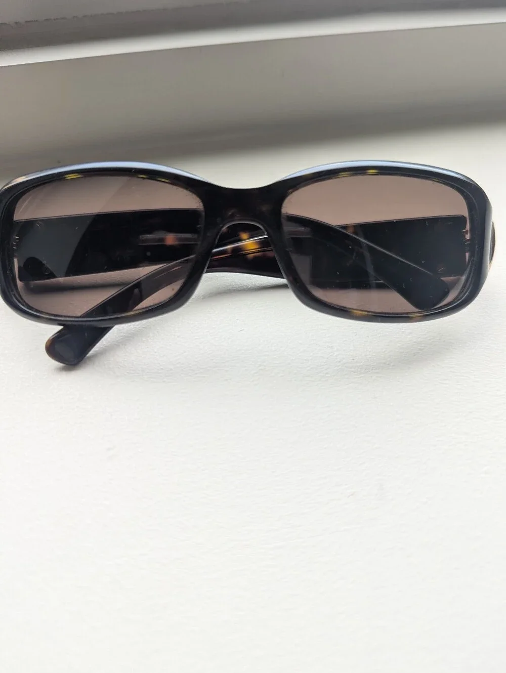 Marc Jacobs Women's Rectangular Tortoiseshell Sunglasses with Brown Lenses